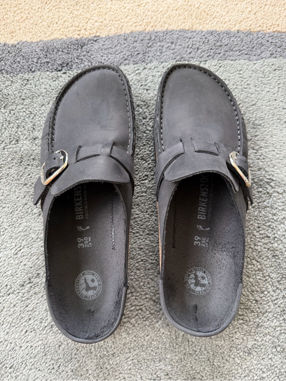 Birkenstock Black Buckley Clog Size 39 - Picture 5 of 5